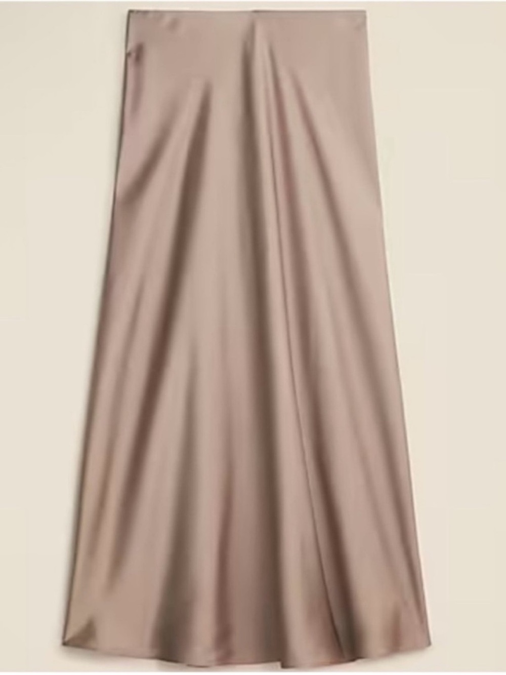 NWOT J. Crew Gwyneth Slip Skirt- Brown, Size Large